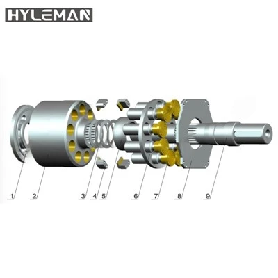 Lieljaudas rexroth a4v40-250/a4vfo28/a4vso40-500 aksiālā sūkņa detaļas